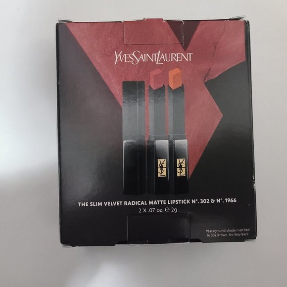 Yves Saint Laurent YSL 2 Pc. The Slim Velvet Radical Matte Lipstick Set - Picture 2 of 6